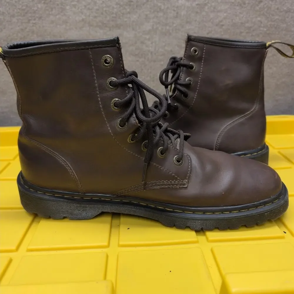 Dr Martens Awley Men's Brown Leather Boots Lace Up Size 13 M AW004